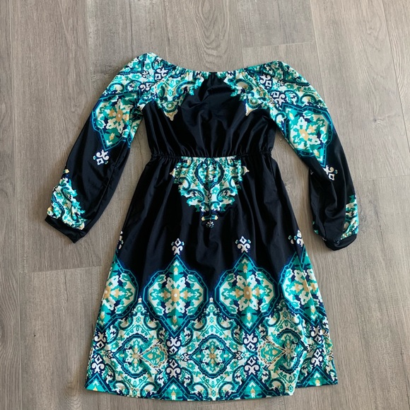 INC International Black Long Sleeve Dress XS. K - Picture 5 of 6